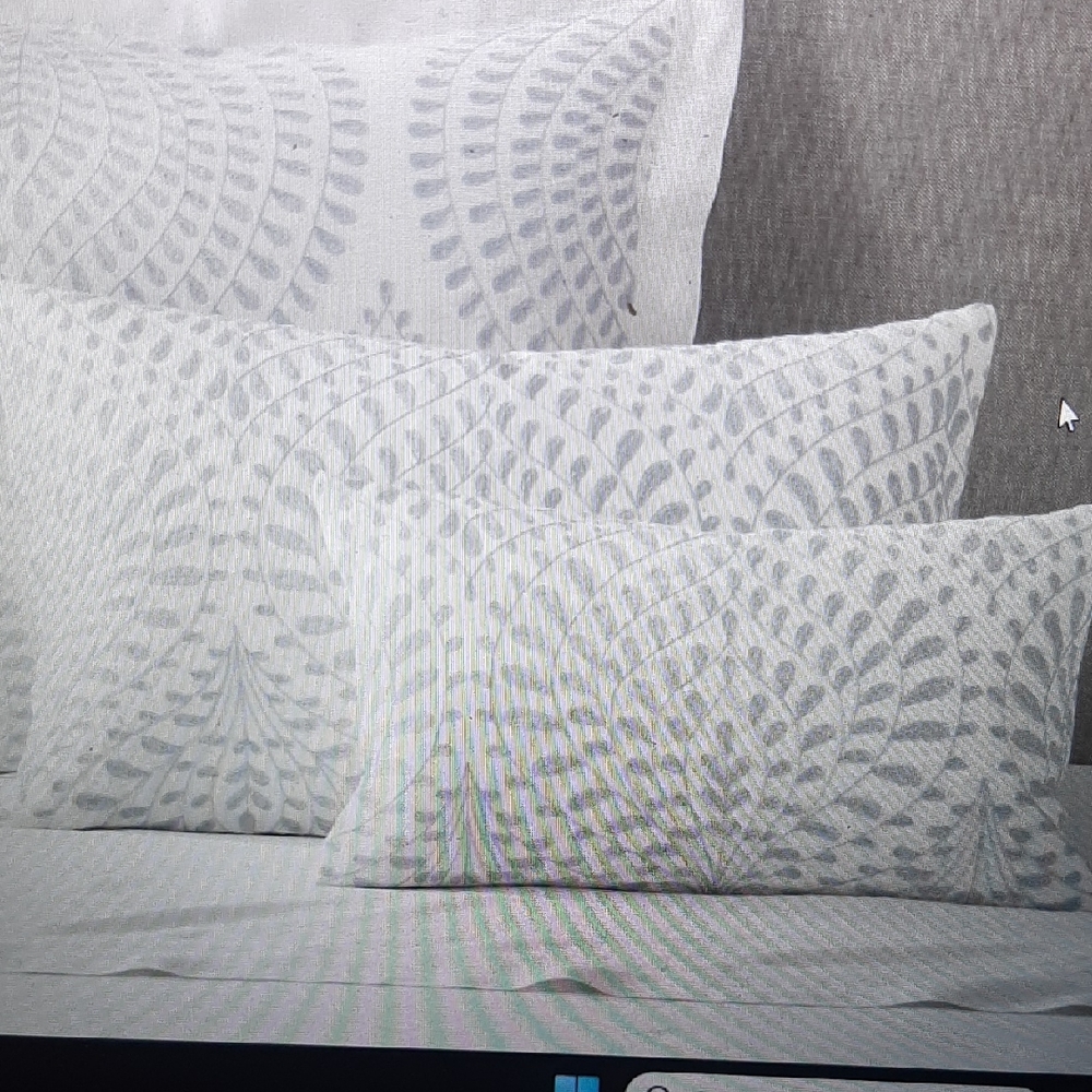 Restoration Hardware Gray Decorative Pillows Set